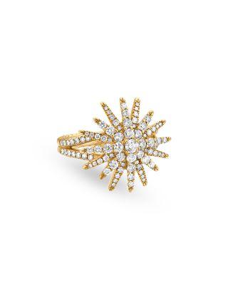 Starburst Ring in 18K Yellow Gold with Diamonds by DAVID YURMAN