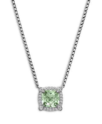 Sterling Silver Chatelaine with Gemstones & Diamond Pendant Neckalce by DAVID YURMAN