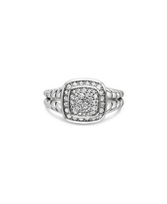 Sterling Silver Petite Albion&reg; Diamond Pav&eacute; Ring by DAVID YURMAN
