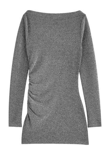 Kimmie ruched metallic lamé mini dress by DAY BIRGER ET MIKKELSEN