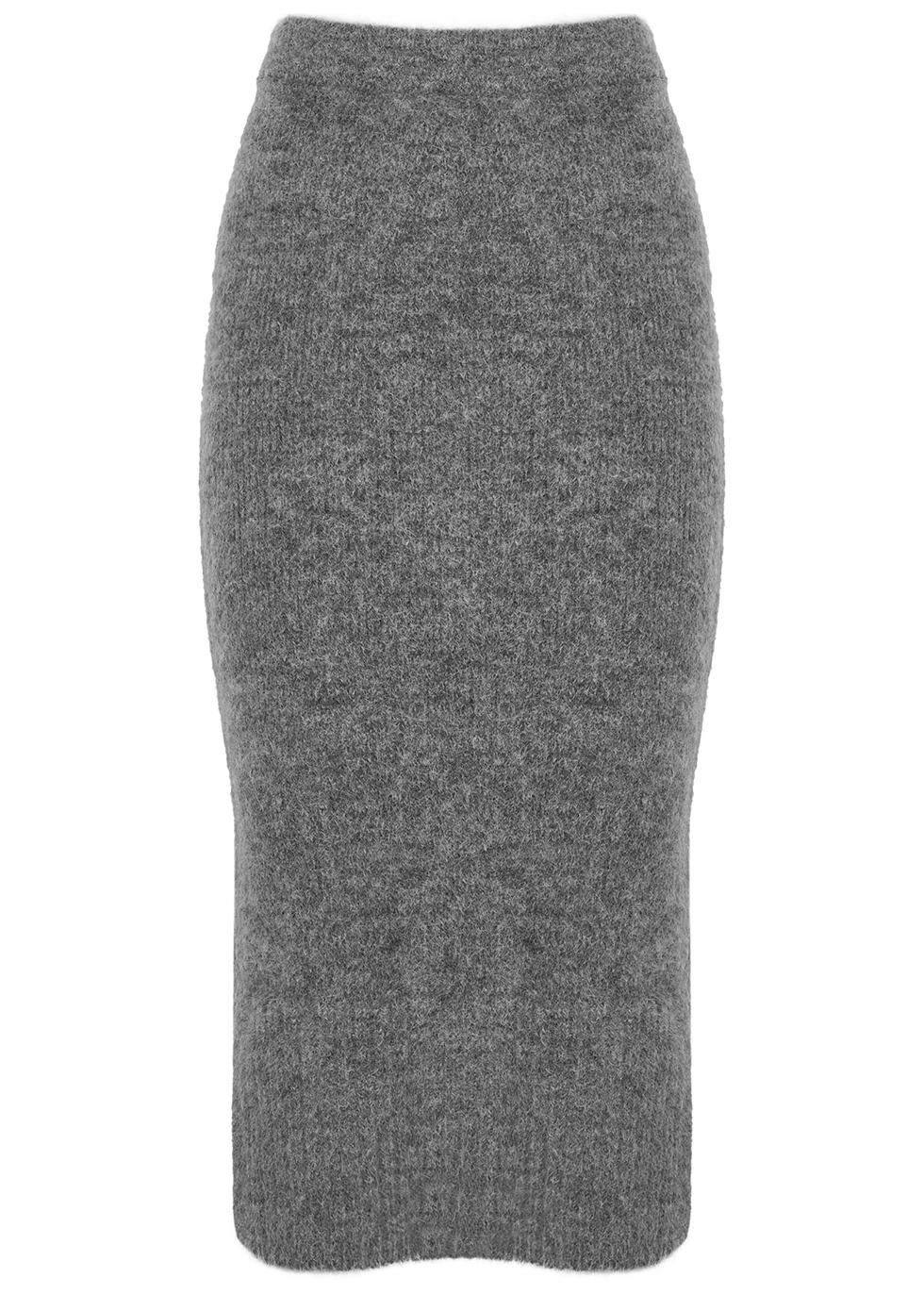 Pierre grey knitted midi skirt by DAY BIRGER ET MIKKELSEN