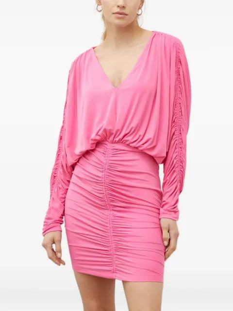V-neck ruched mini dress by DAY BIRGER ET MIKKELSEN