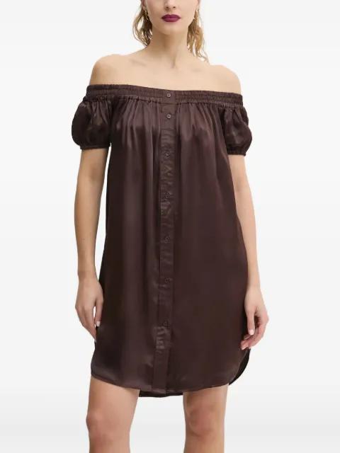 off-shoulder buttoned dress by DAY BIRGER ET MIKKELSEN