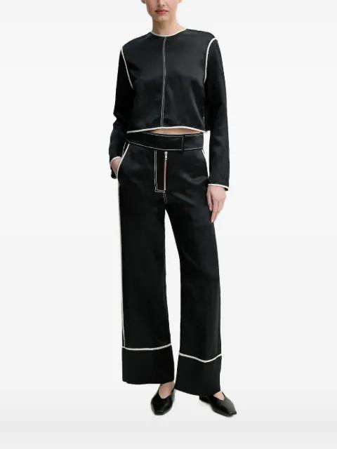 piping-detail zip-fastening blouse by DAY BIRGER ET MIKKELSEN