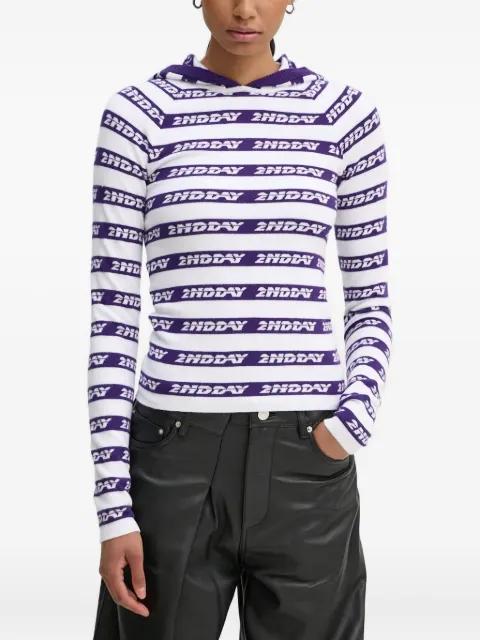 striped hoodied sweater by DAY BIRGER ET MIKKELSEN