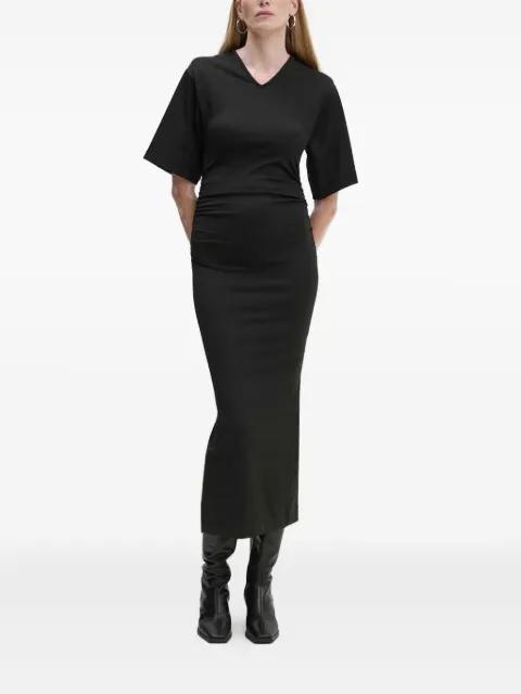 v-neck ruched maxi dress by DAY BIRGER ET MIKKELSEN