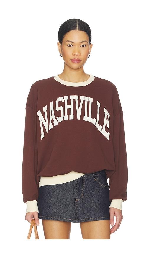 DAYDREAMER x REVOLVE Nashville Colorblock Oversized Sweatshirt in Brown by DAYDREAMER