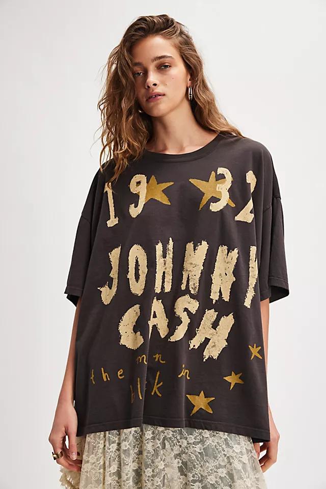 Johnny Cash Doodles Tee by DAYDREAMER | FREE PEOPLE
