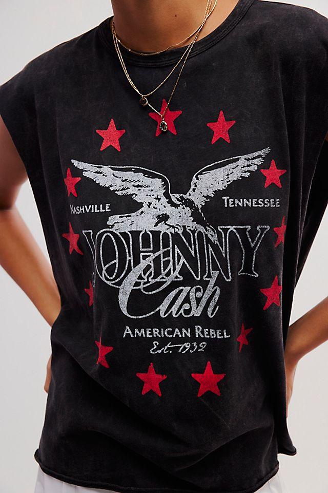 Johnny Cash Muscle Tank by DAYDREAMER | FREE PEOPLE