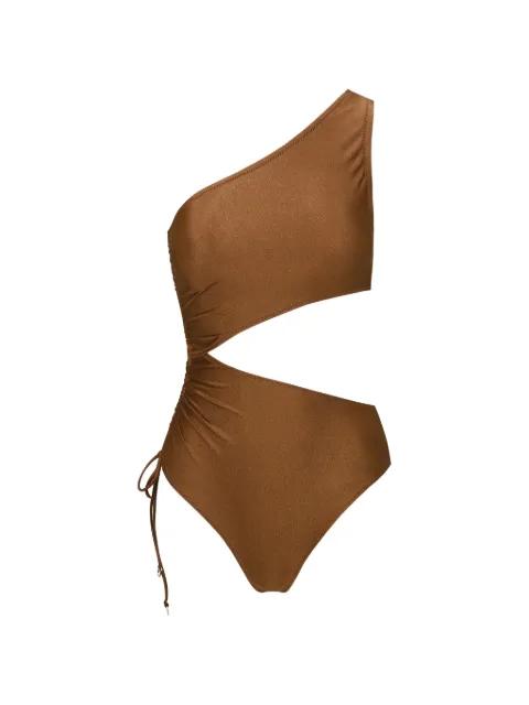 Brownie one-shoulder cutout swimsuit by DAZE DAYZ