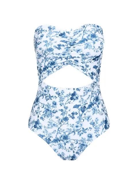Lavienbleu floral-print cut-out swimsuit by DAZE DAYZ