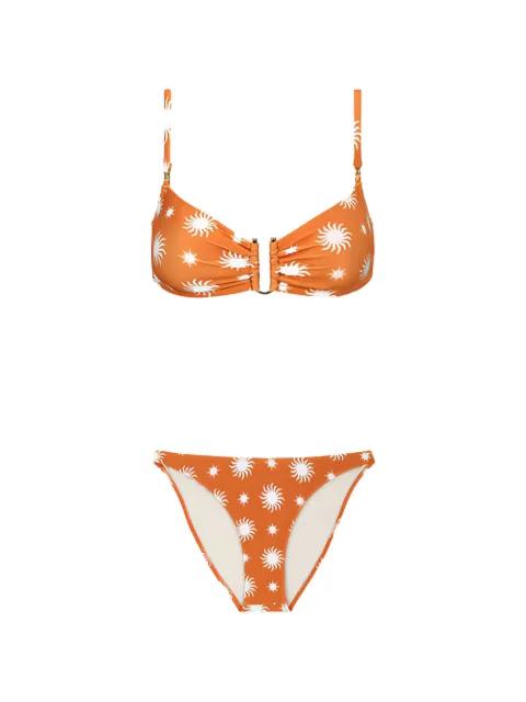 Soleil sun-print bikini by DAZE DAYZ