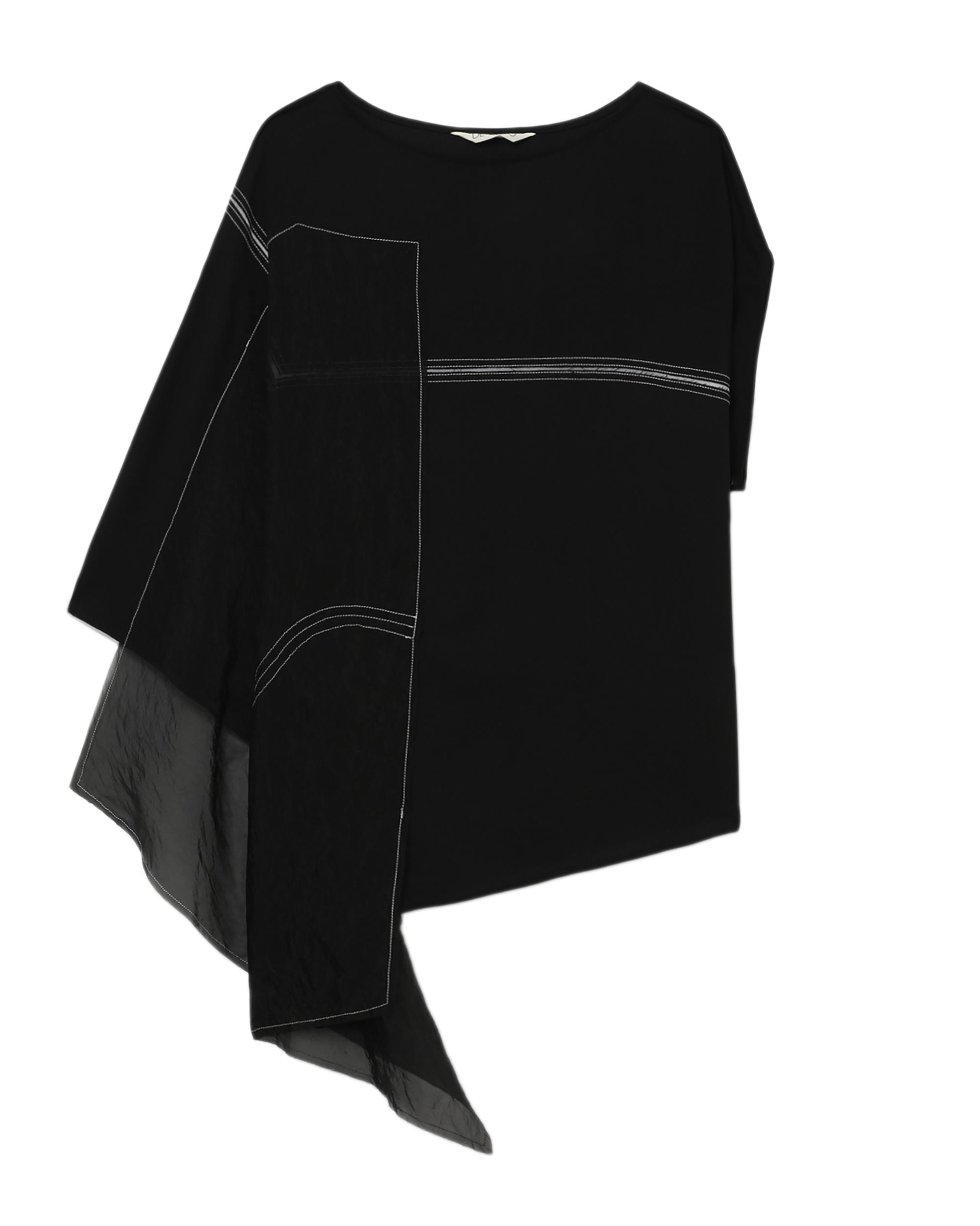 Asymmetric layered top by D'DEMOO