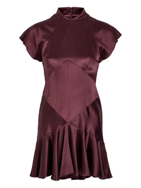 Alizee ruffle trim panelled dress by DE LA VALI