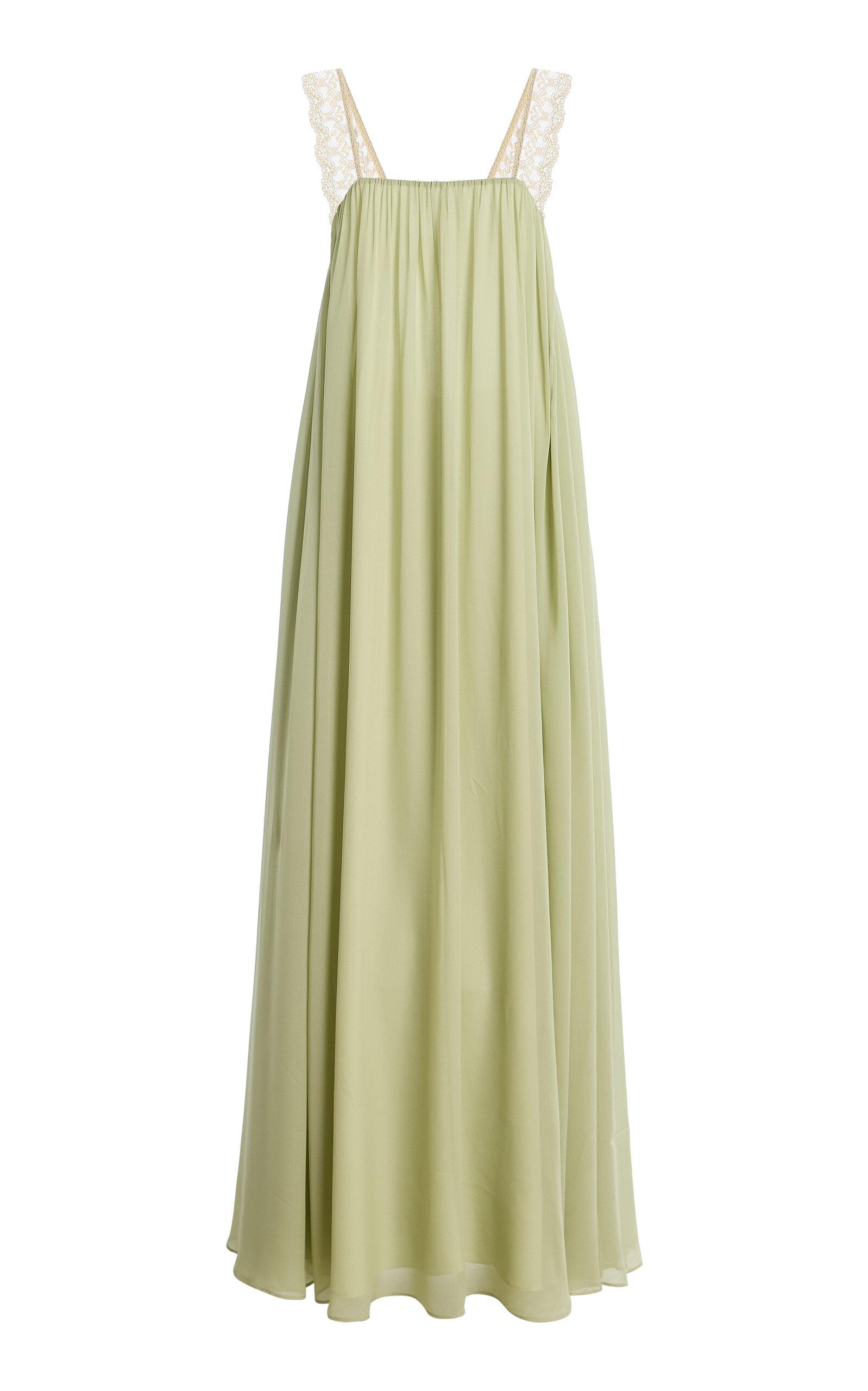 De La Vali Exclusive Carmela Chiffon Maxi Dress - Moda Operandi by DE LA VALI