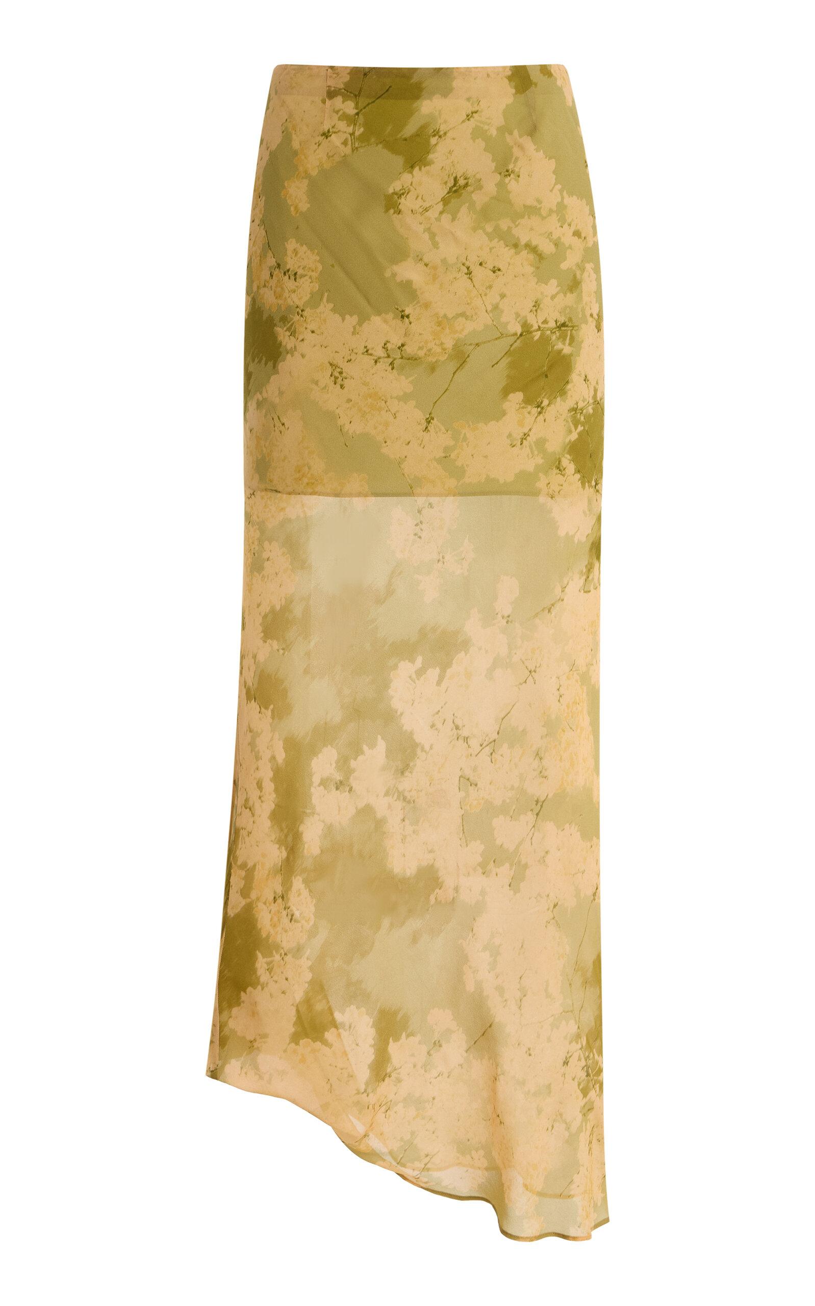 De La Vali Exclusive Georgette Maxi Skirt - Moda Operandi by DE LA VALI