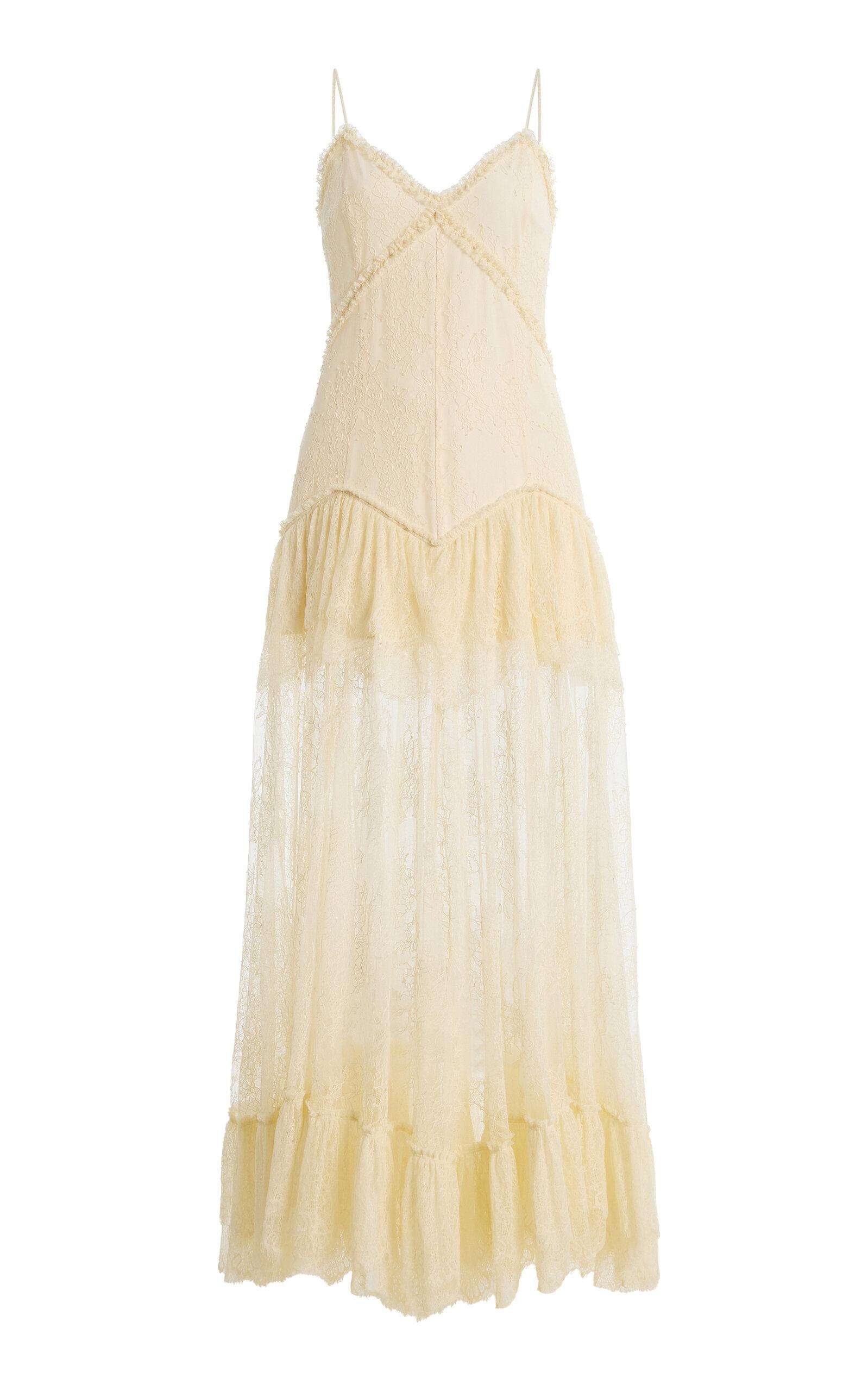 De La Vali Exclusive Kala Lace Midi Dress - Moda Operandi by DE LA VALI