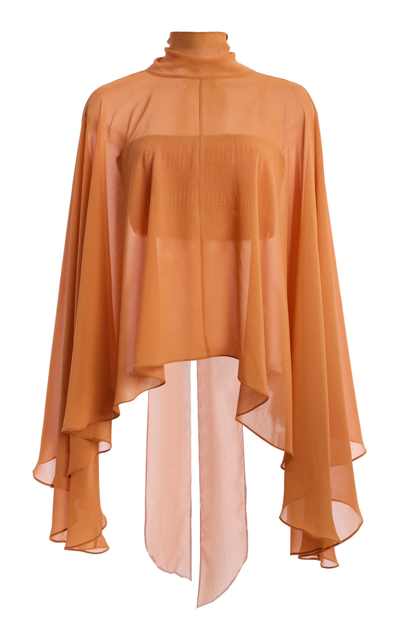 De La Vali Exclusive La Isla Palma Chiffon Cape and Top - Moda Operandi by DE LA VALI