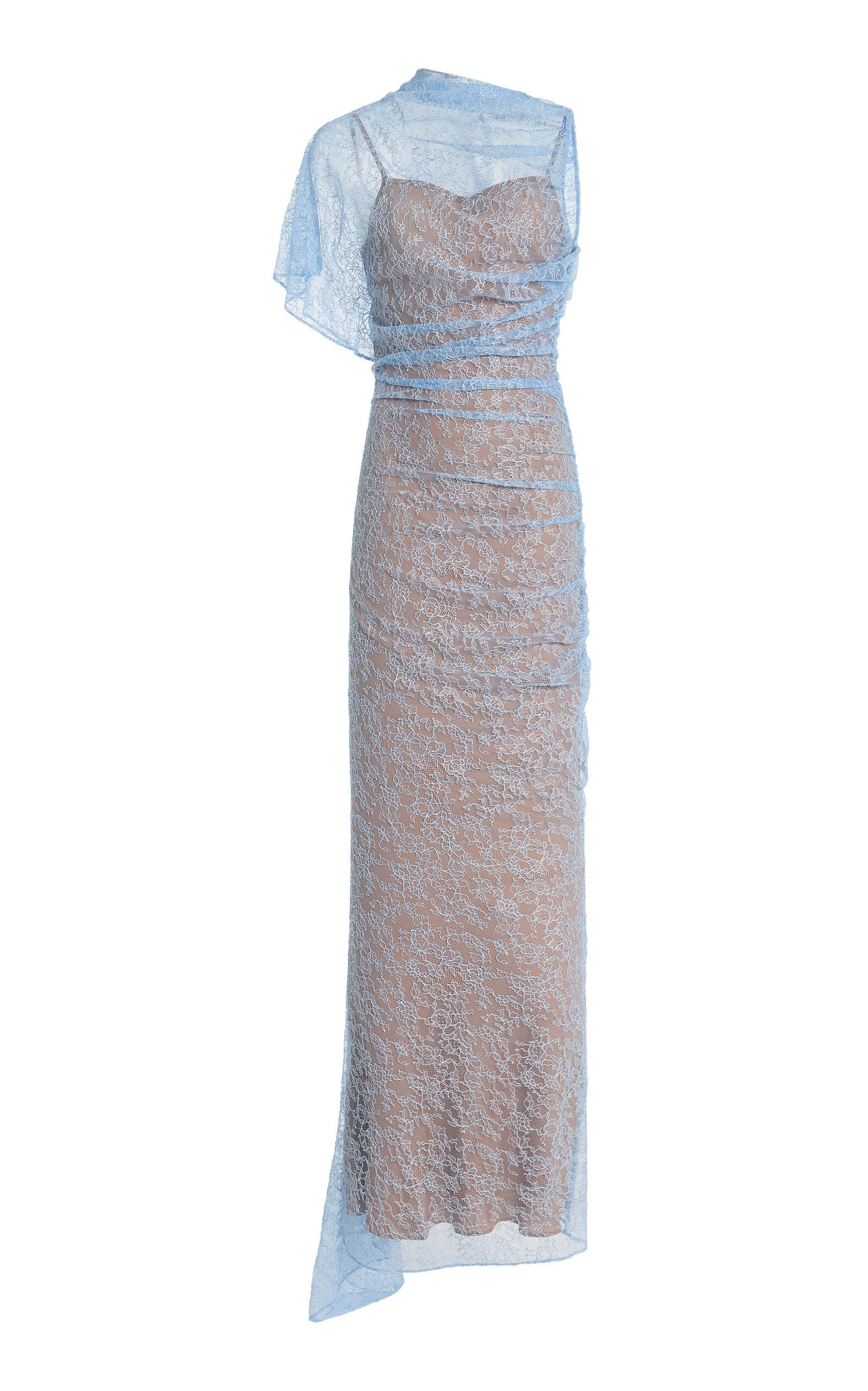 De La Vali Exclusive Lucho Lace Maxi Dress - Moda Operandi by DE LA VALI