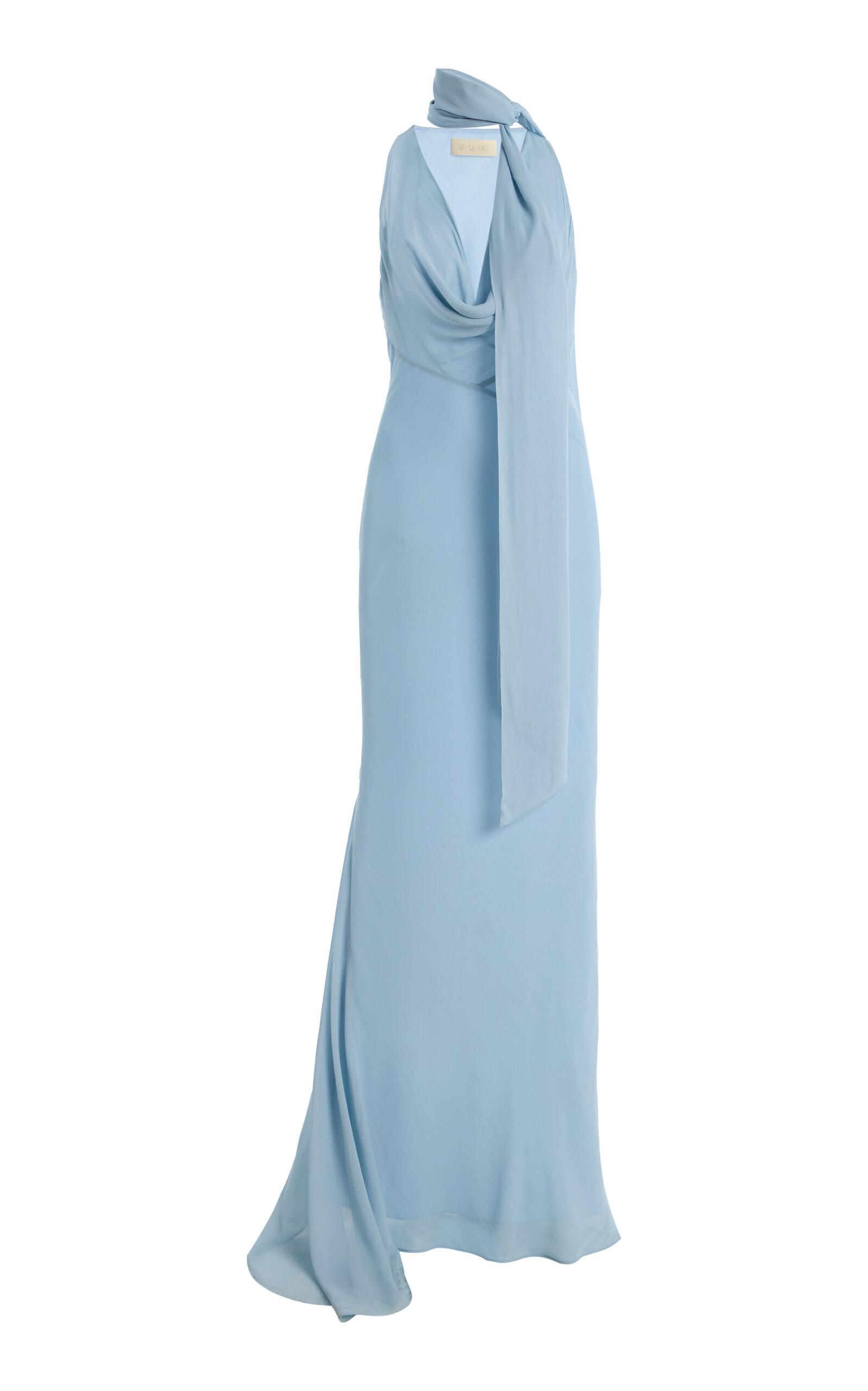 De La Vali Exclusive Sasini Georgette Maxi Dress - Moda Operandi by DE LA VALI