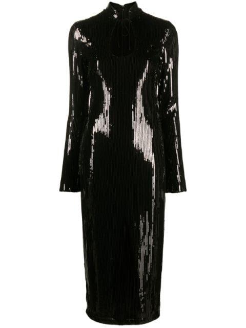 Lazarus sequined midi dress by DE LA VALI