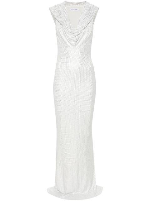 Manhattan rhinestoned maxi dress by DE LA VALI