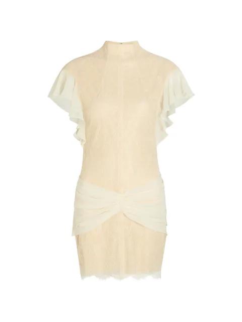 Noor ruffled-detail mini dress by DE LA VALI