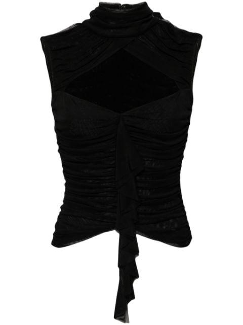 Tiramisu ruched top by DE LA VALI
