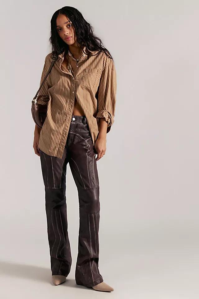 Deadwood Peninsula Leather Pants by DEADWOOD | FREE PEOPLE