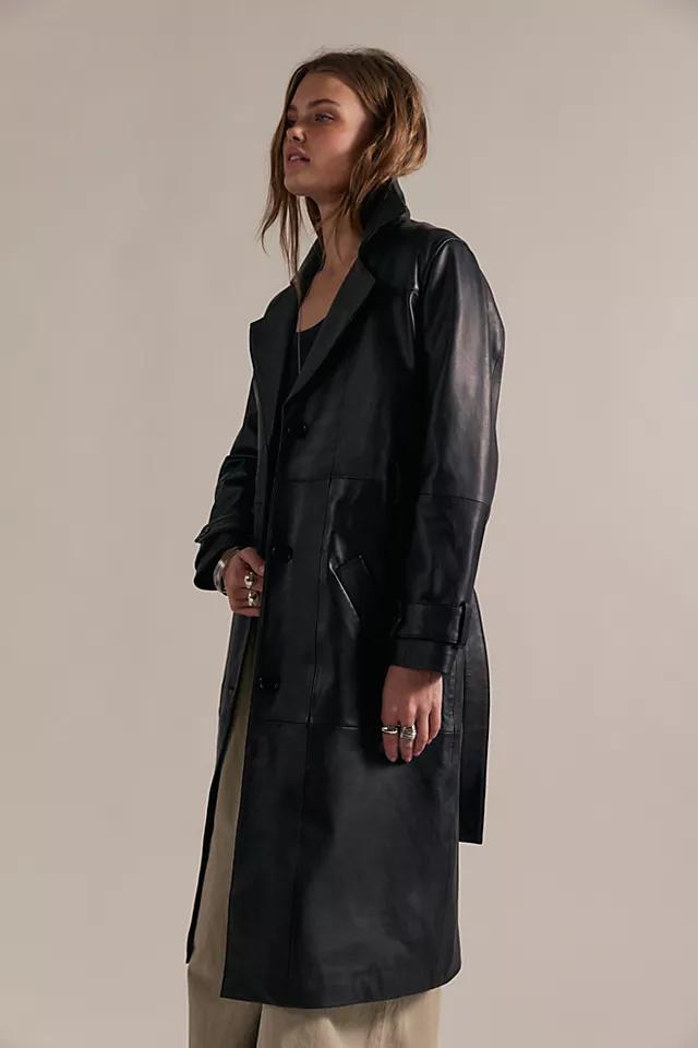 Deadwood Terra Leather Trench Coat by DEADWOOD | FREE PEOPLE