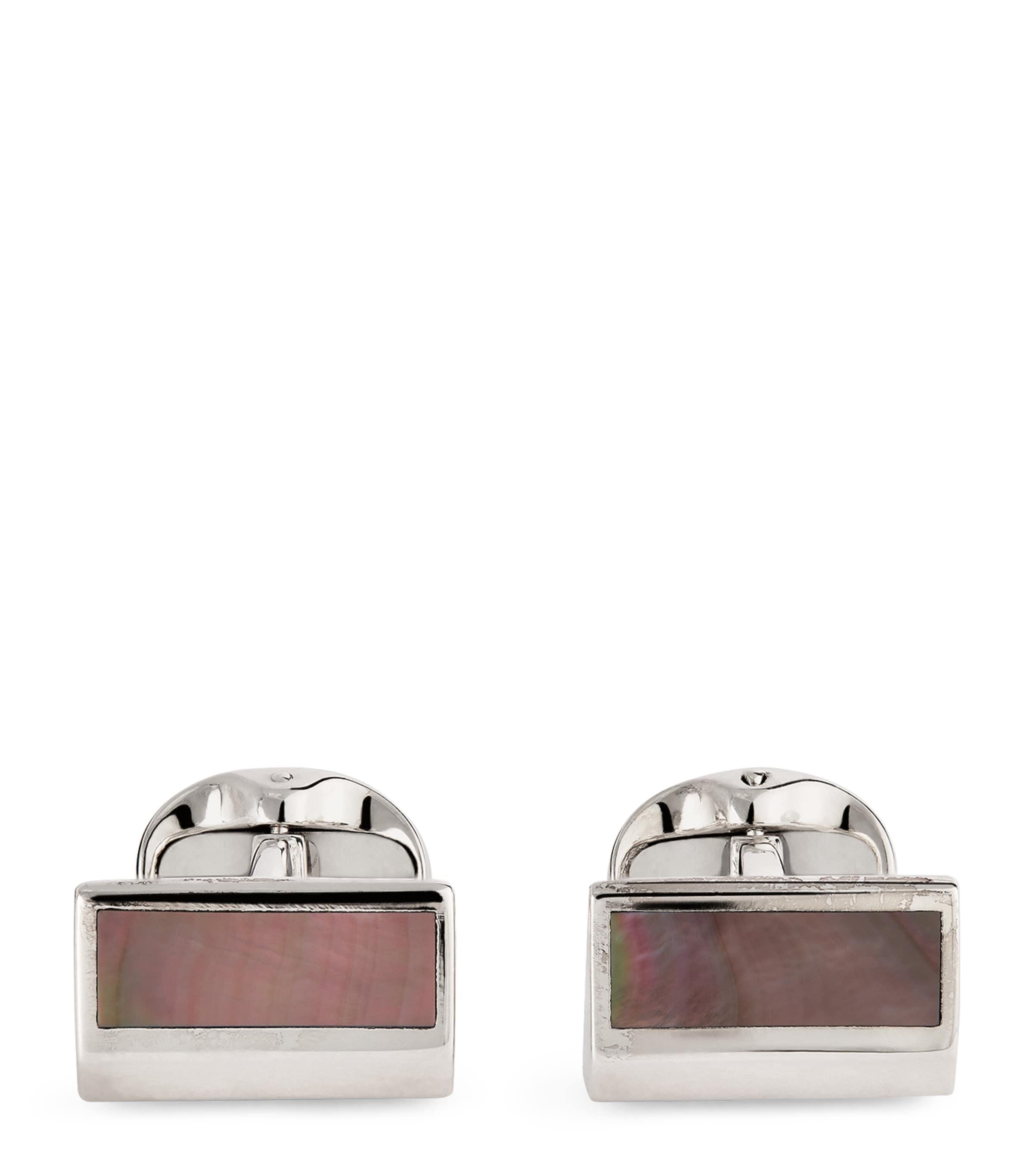 Deakin & Francis Sterling Silver Mother-Of-Pearl Cufflinks by DEAKIN&FRANCIS