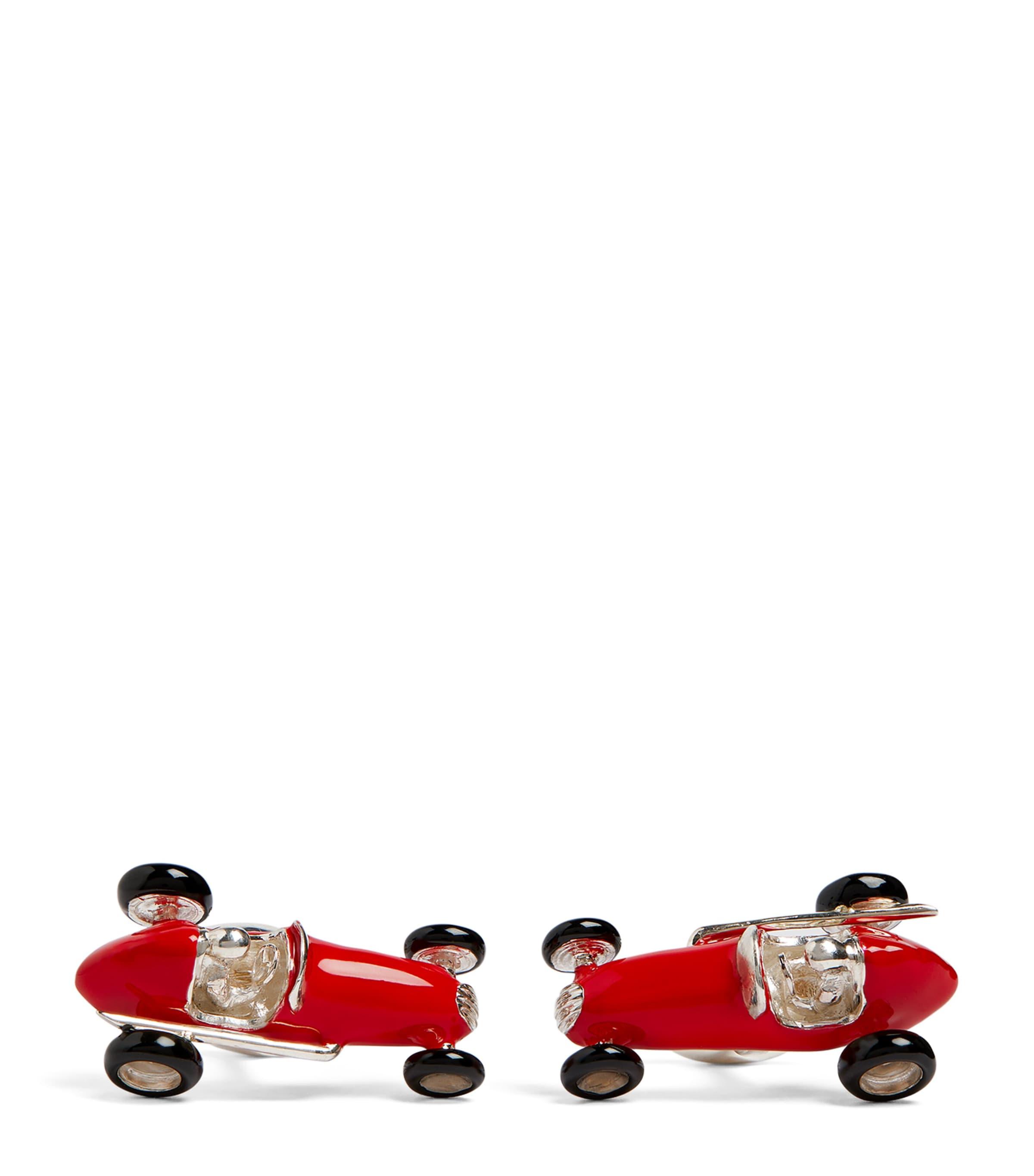 Deakin & Francis Sterling Silver Racing Car Cufflinks by DEAKIN&FRANCIS