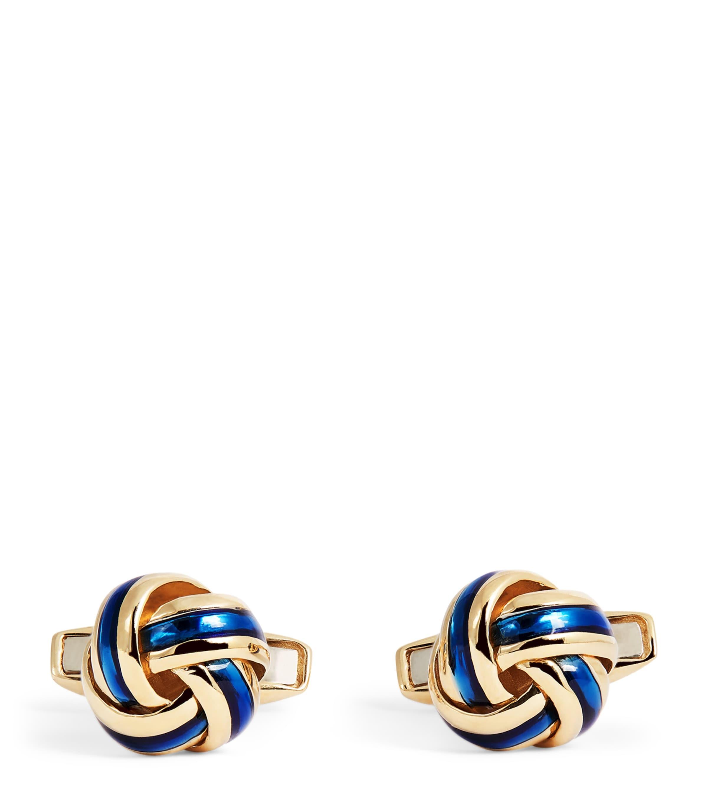 Deakin & Francis White Gold Knot Cufflinks by DEAKIN&FRANCIS Deakin & Francis White Gold Knot Cufflinks by DEAKIN&FRANCIS
