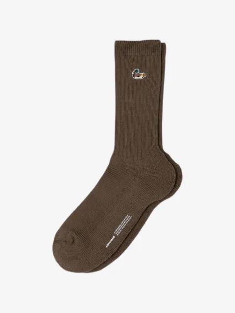 embroidered ribbed-knit socks by DEAN EDMONDS