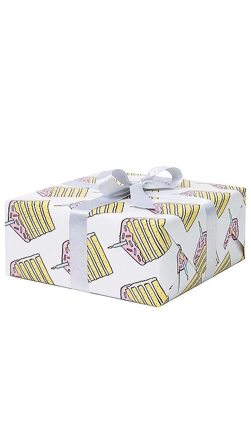 Dear Annabelle Piece Of Cake Wrapping Paper in Yellow by DEAR ANNABELLE