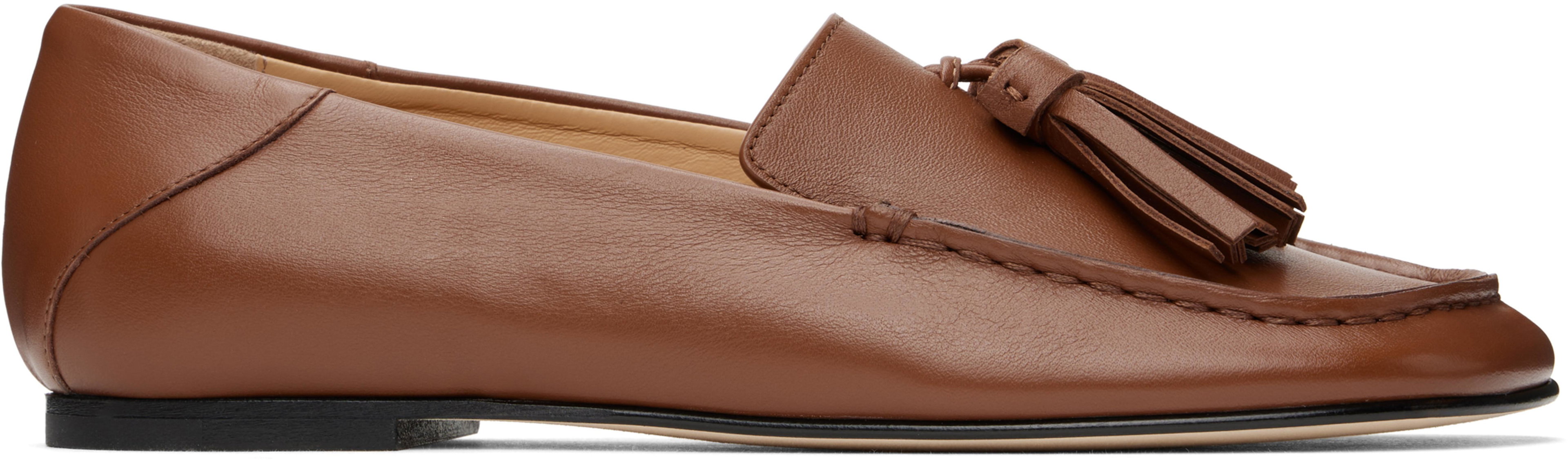 Brown Drew Loafers by DEAR FRANCES