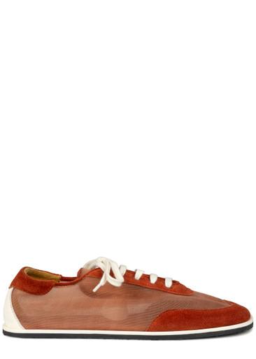 Mesh and suede sneakers by DEAR FRANCES
