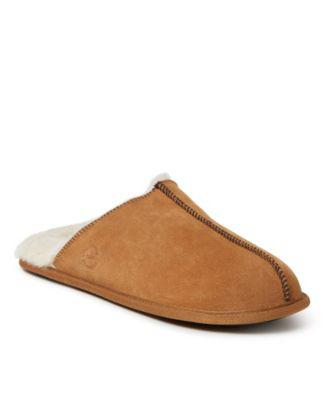 Men's Bradford Genuine Suede Closed Toe Scuff Slippers by DEARFOAMS Men's Bradford Genuine Suede Closed Toe Scuff Slippers by DEARFOAMS