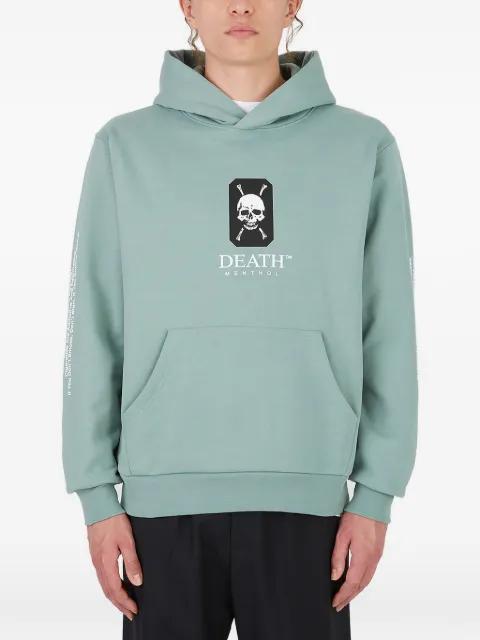 graphic print hoodied sweatshirt by DEATH CIGARETTES