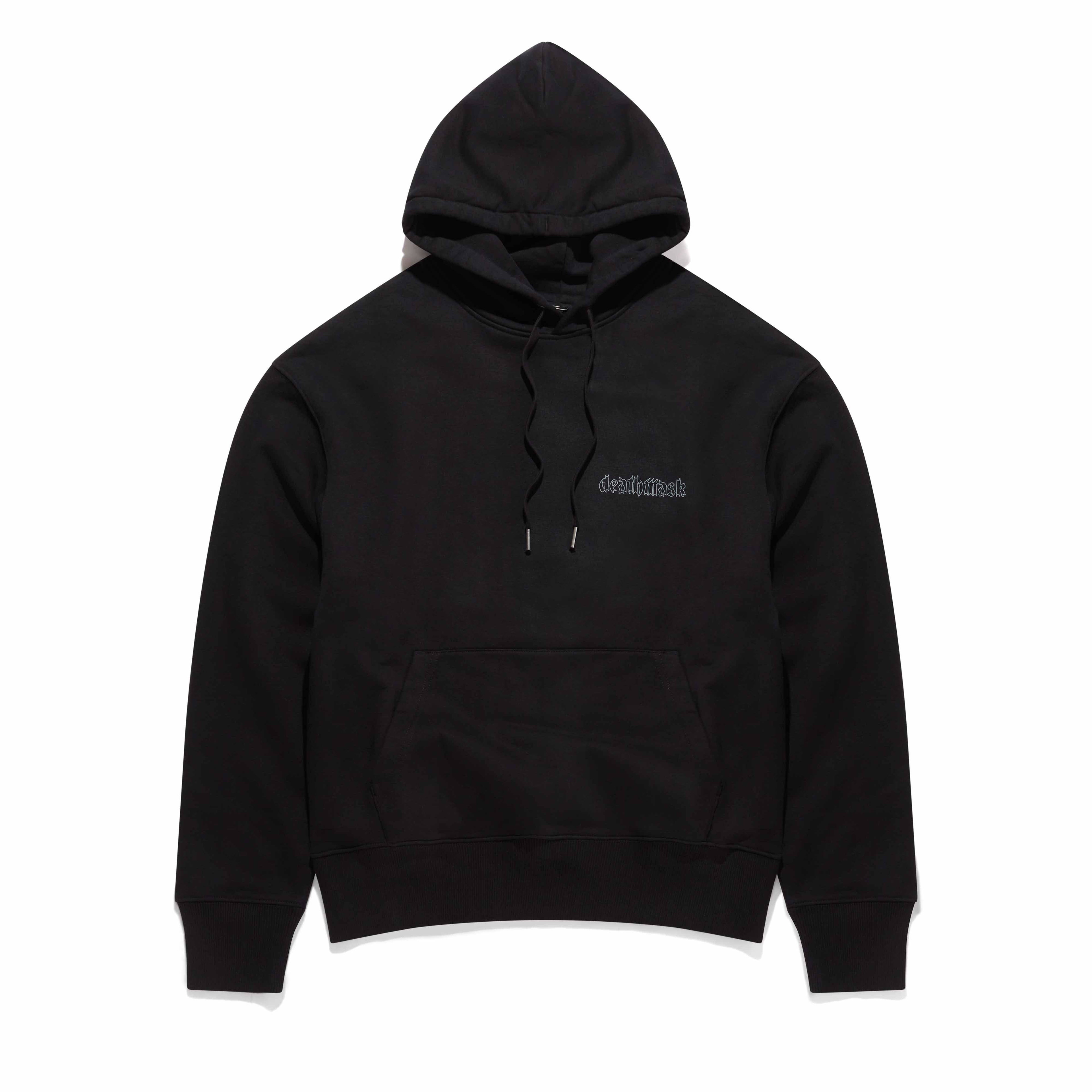 Deathmask - Men’s Claud Print Hoodie - (Black) by DEATHMASK