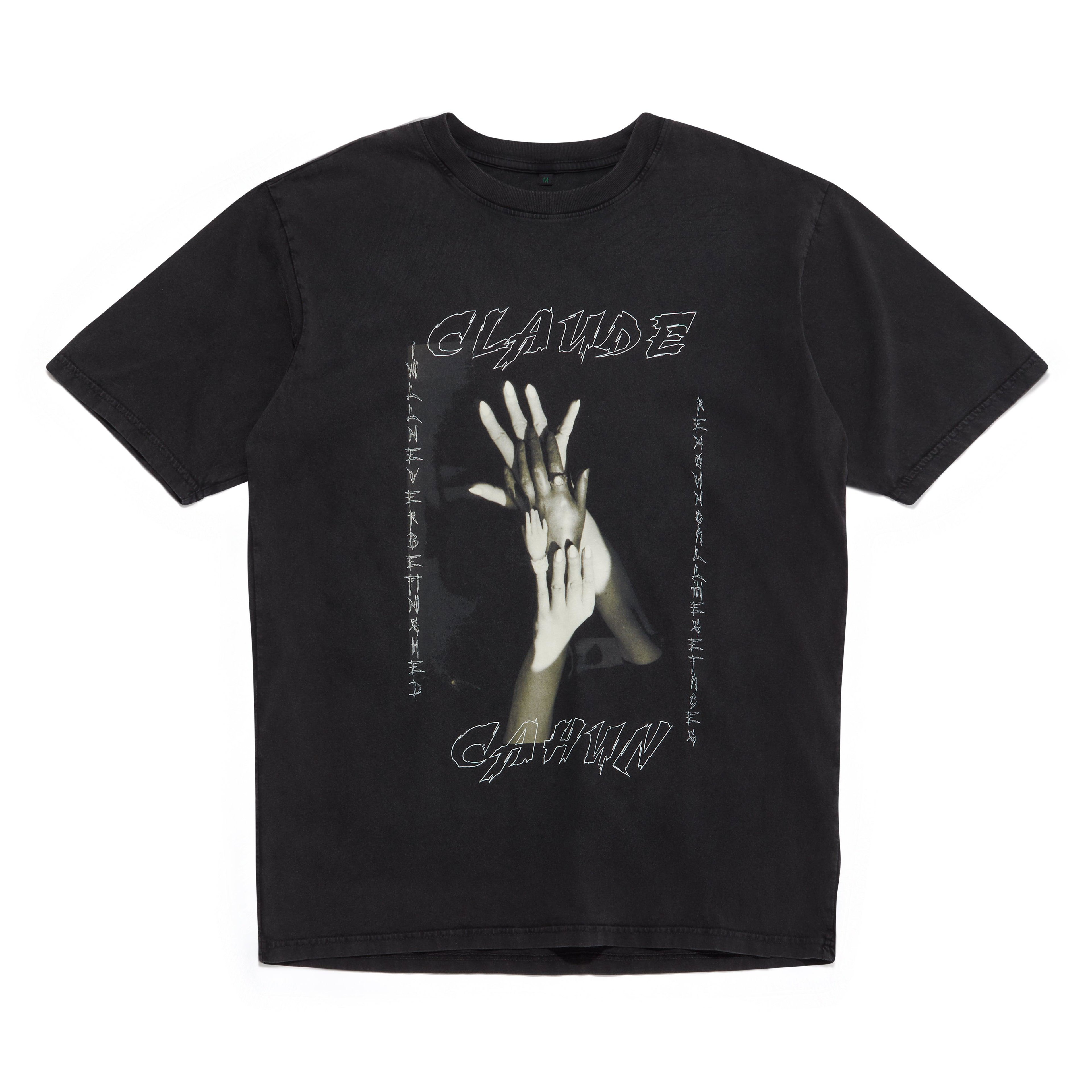 Deathmask - Men’s Claude Cahun Print Tee - (Black Stone Wash) by DEATHMASK