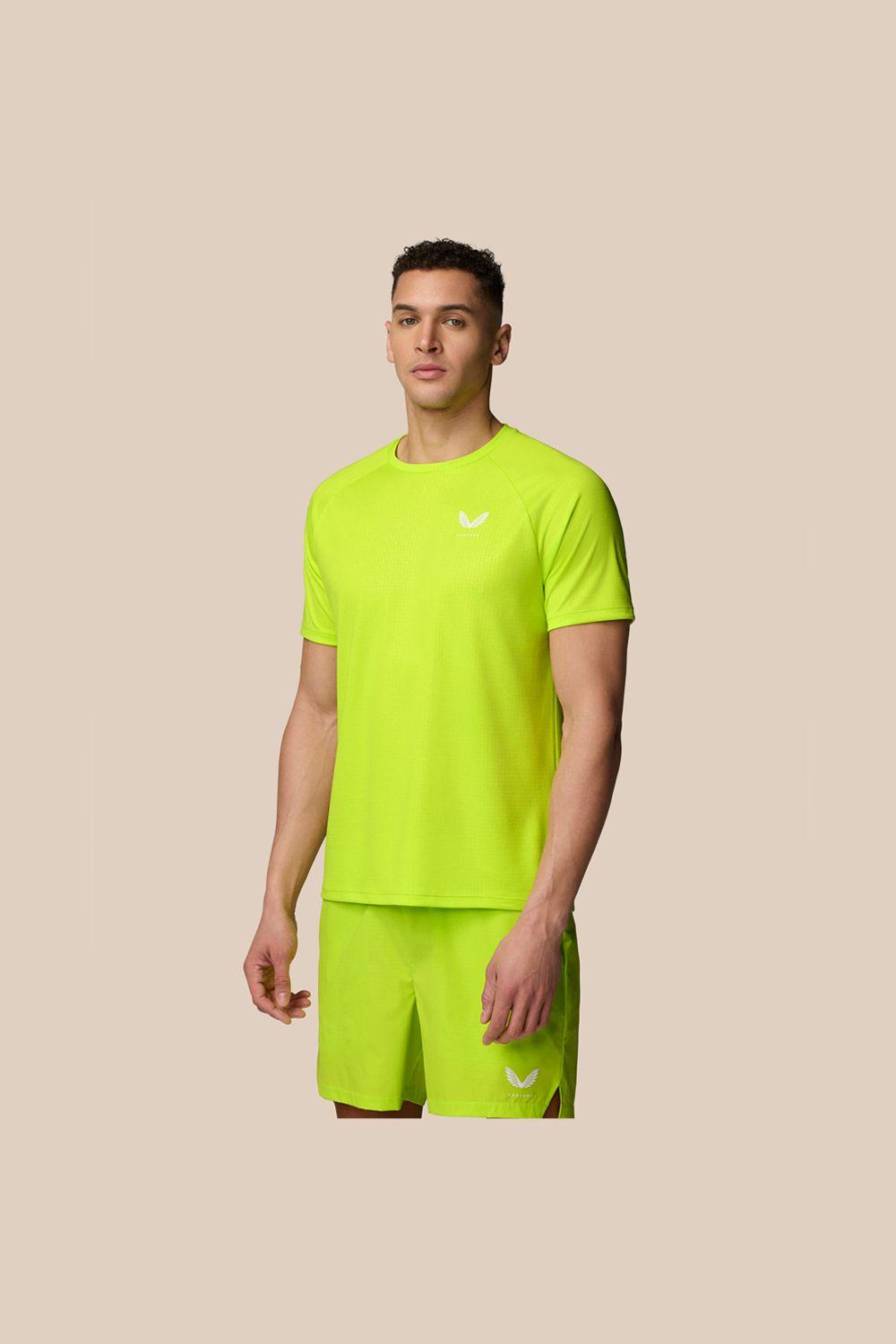 Adapt Aop Short Sleeve T-Shirt Acid Lime by DEBENHAMS