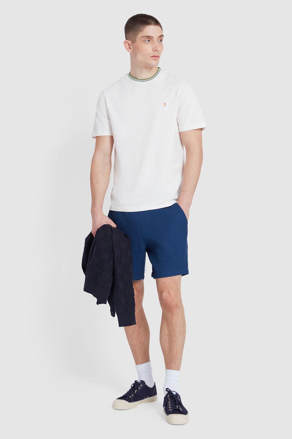 Alvin Tipped Tee Regular Ecru by DEBENHAMS