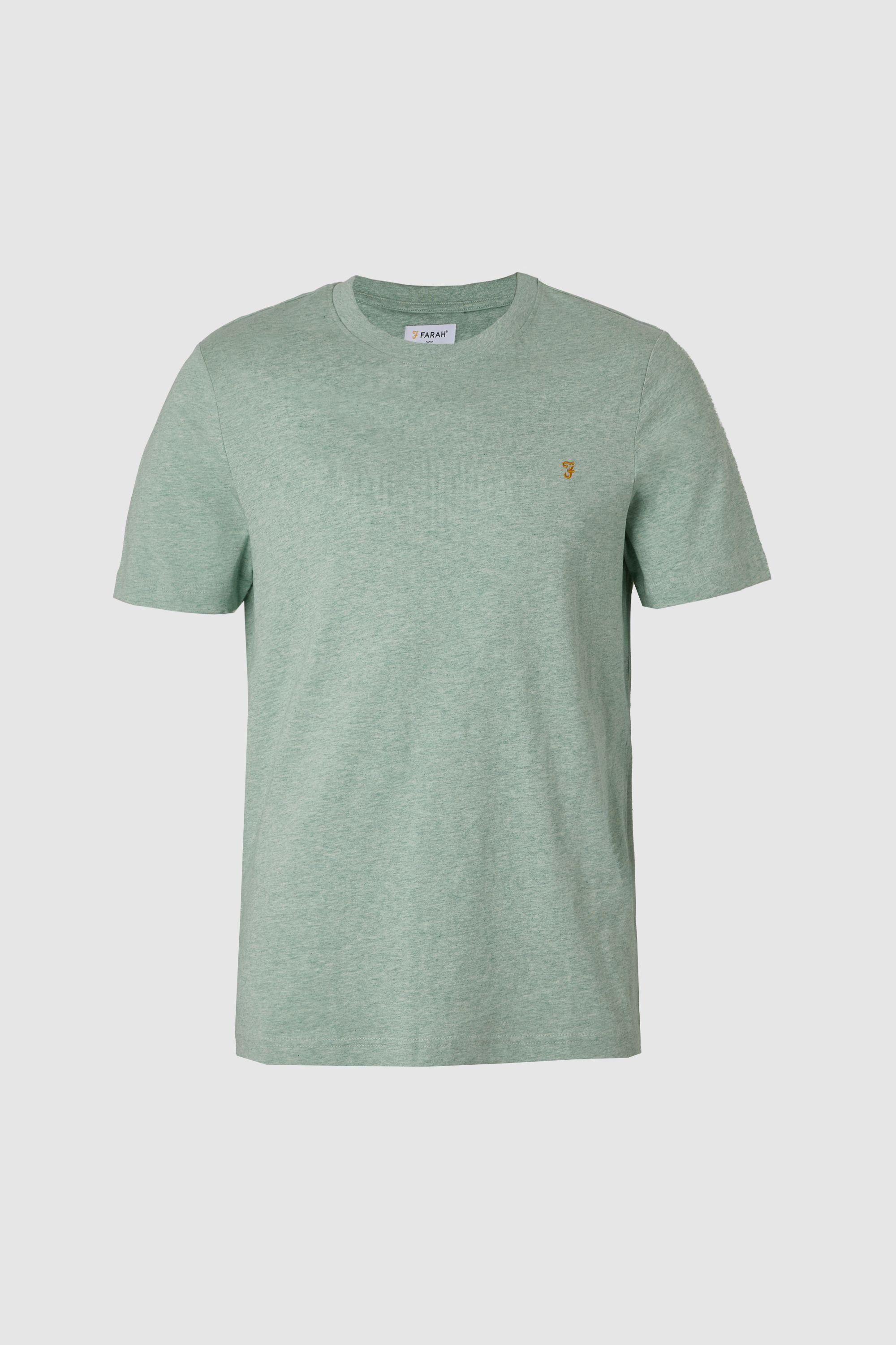 Danny Reg Short Sleeve Tee Regular Grove Green Marl by DEBENHAMS
