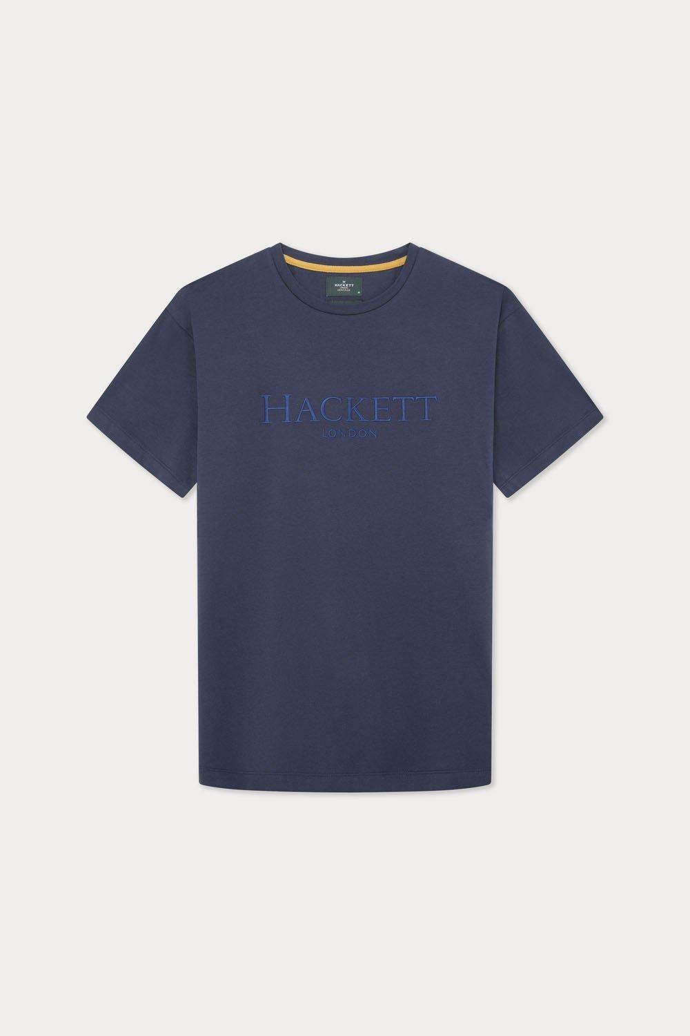 Heritage Classic Large Logo Short Sleeve T-shirt Navy by DEBENHAMS
