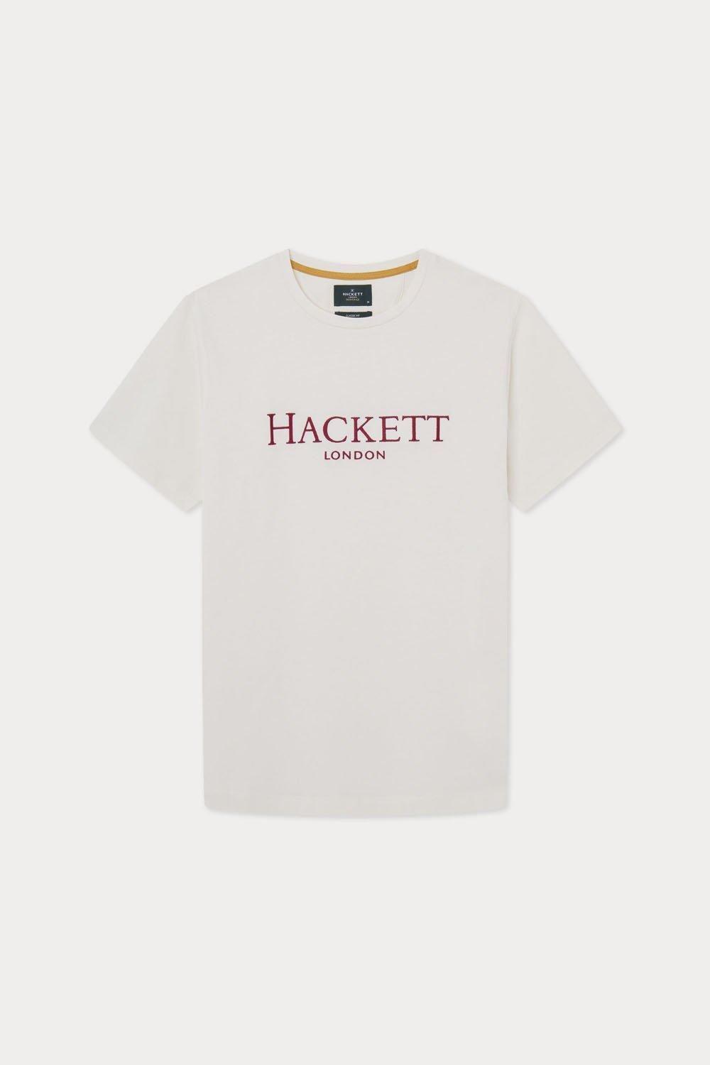 Heritage Classic Large Logo Short Sleeve T-shirt White by DEBENHAMS