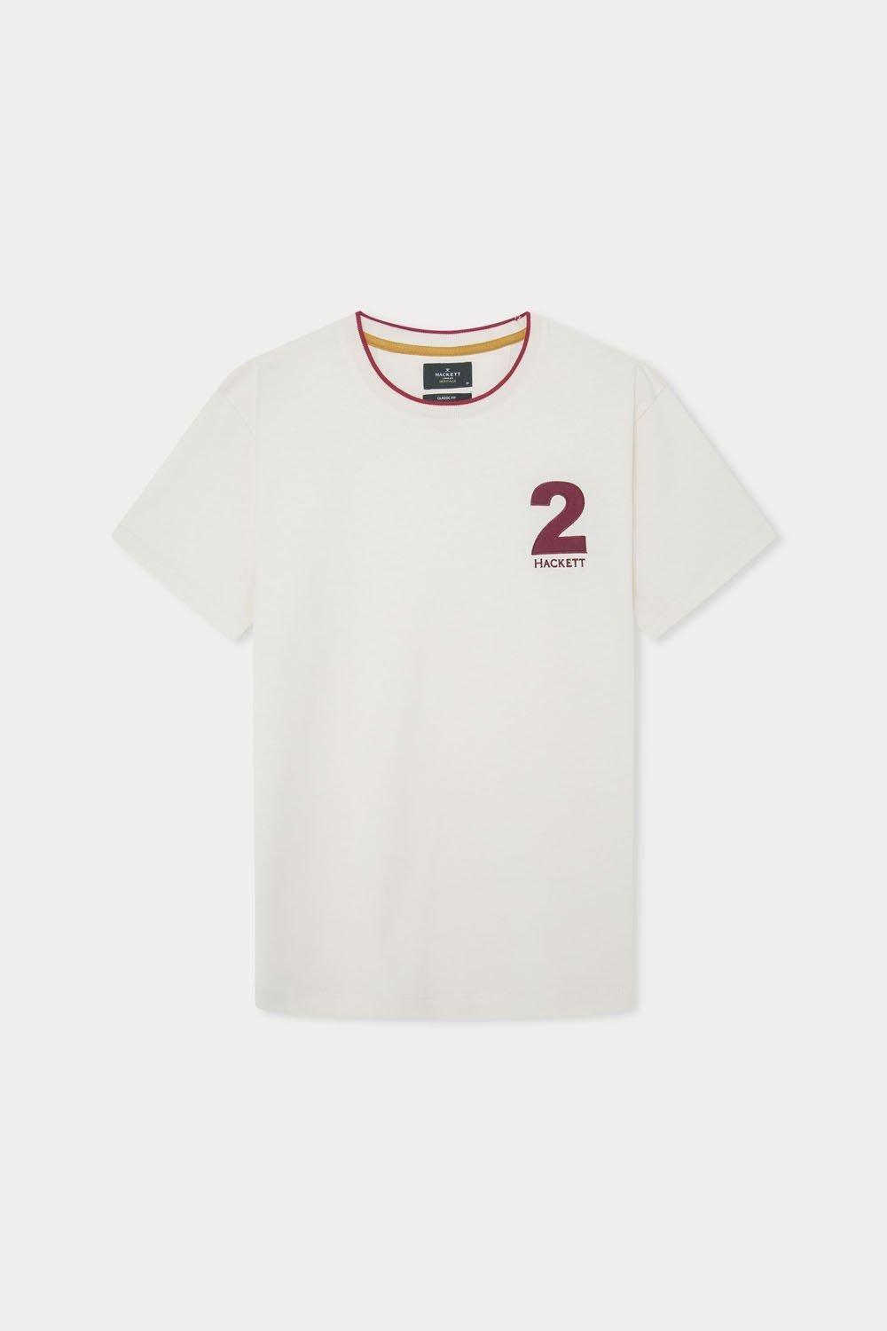 Heritage Number 2 Short Sleeve T-shirt White by DEBENHAMS