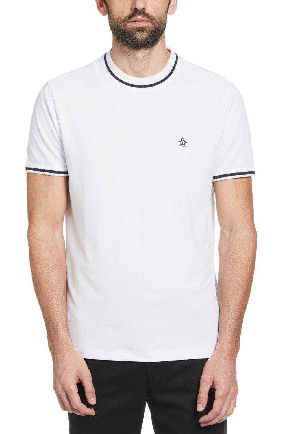 Ribbed Collar T-shirt White by DEBENHAMS