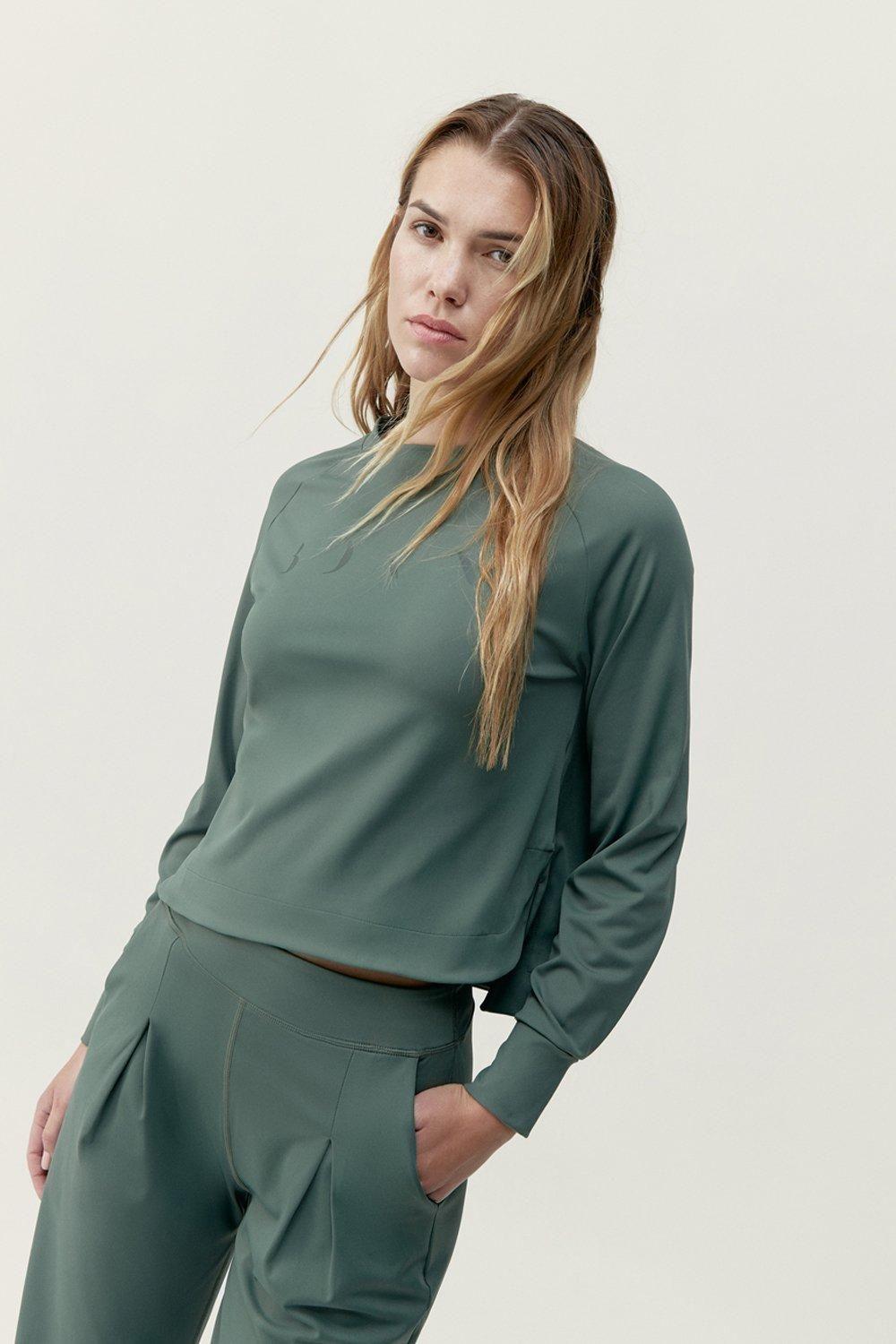 Saga Sweatshirt Hunter Green by DEBENHAMS