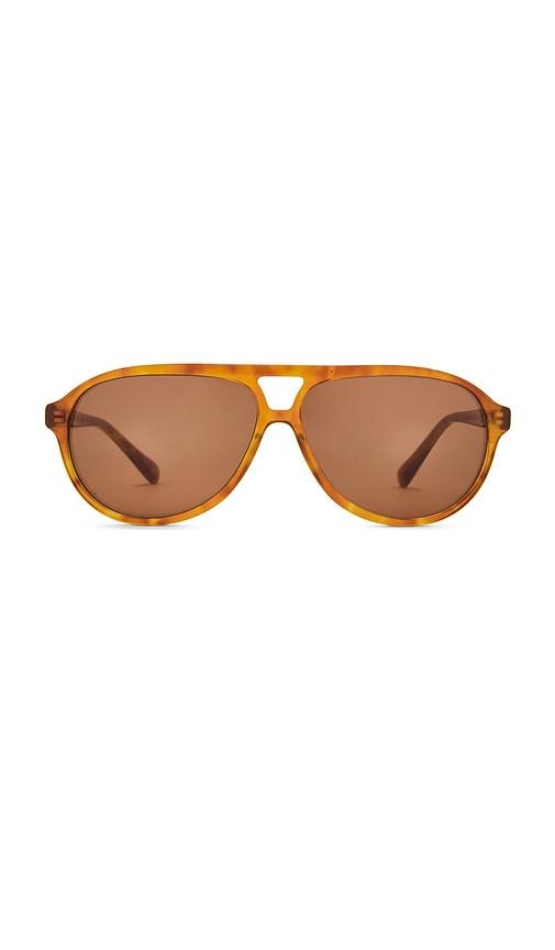 Decade Eyewear Jasper Sunglasses in Brown by DECADE EYEWEAR